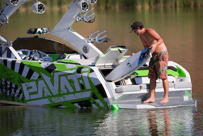 Aluminum wake surf deals boat